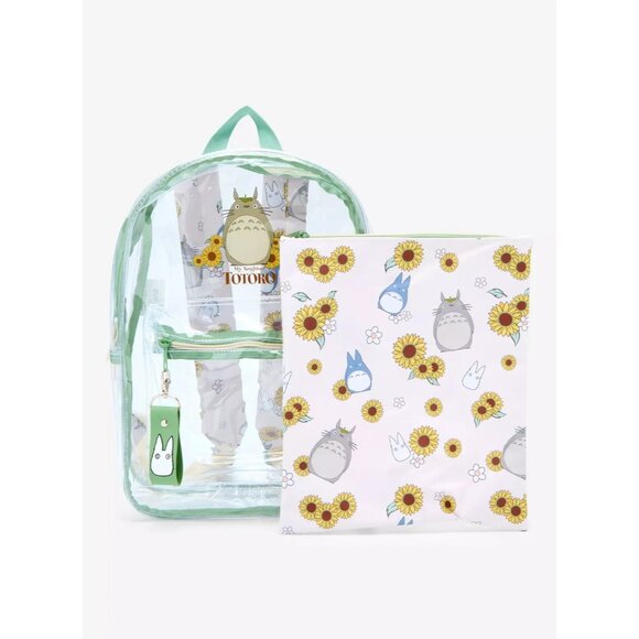 Studio Ghibli My Neighbor Totoro Clear Backpack NEW - Picture 2 of 8